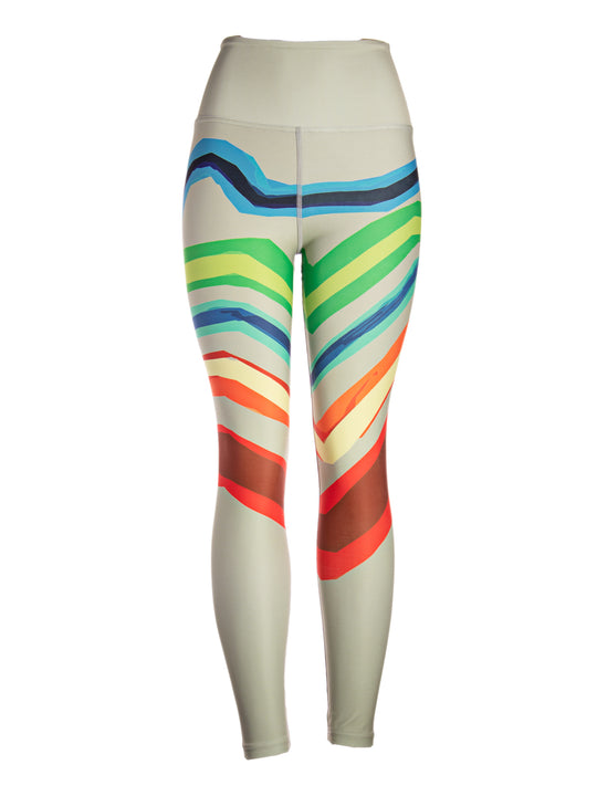 Women's High Rise Legging - Get Down print